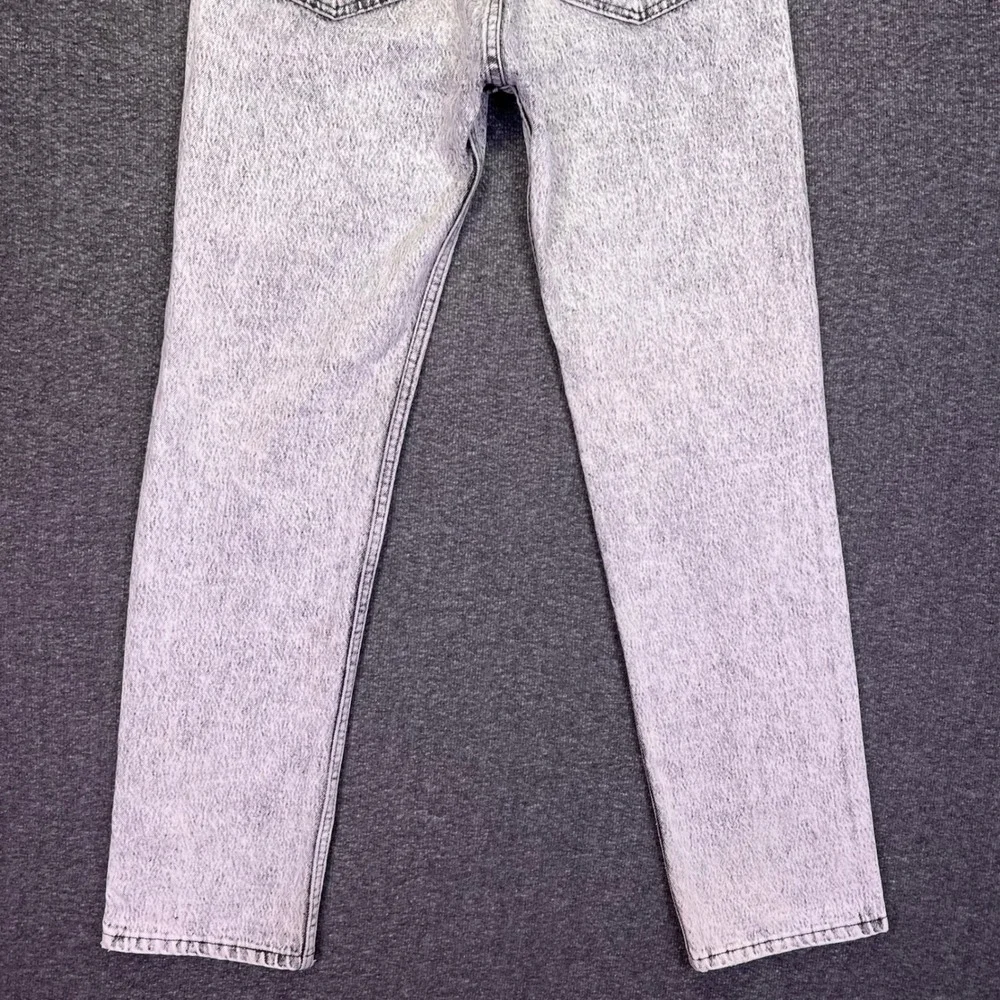 Vintage 80s Levis 505 Jeans Mens 31x31 Acid Wash Grey Made in USA Straight Leg